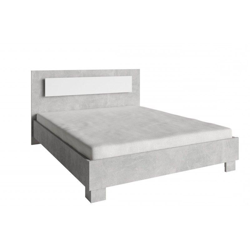 Image of Tweepersoonsbed Dakota - Lichte Eik - 160xvolwassenen 160x100x200cm. U kiest voor een smaakvol bed 160x200 met moderne uitstraling. De lichte kleuren in dit bed geven...