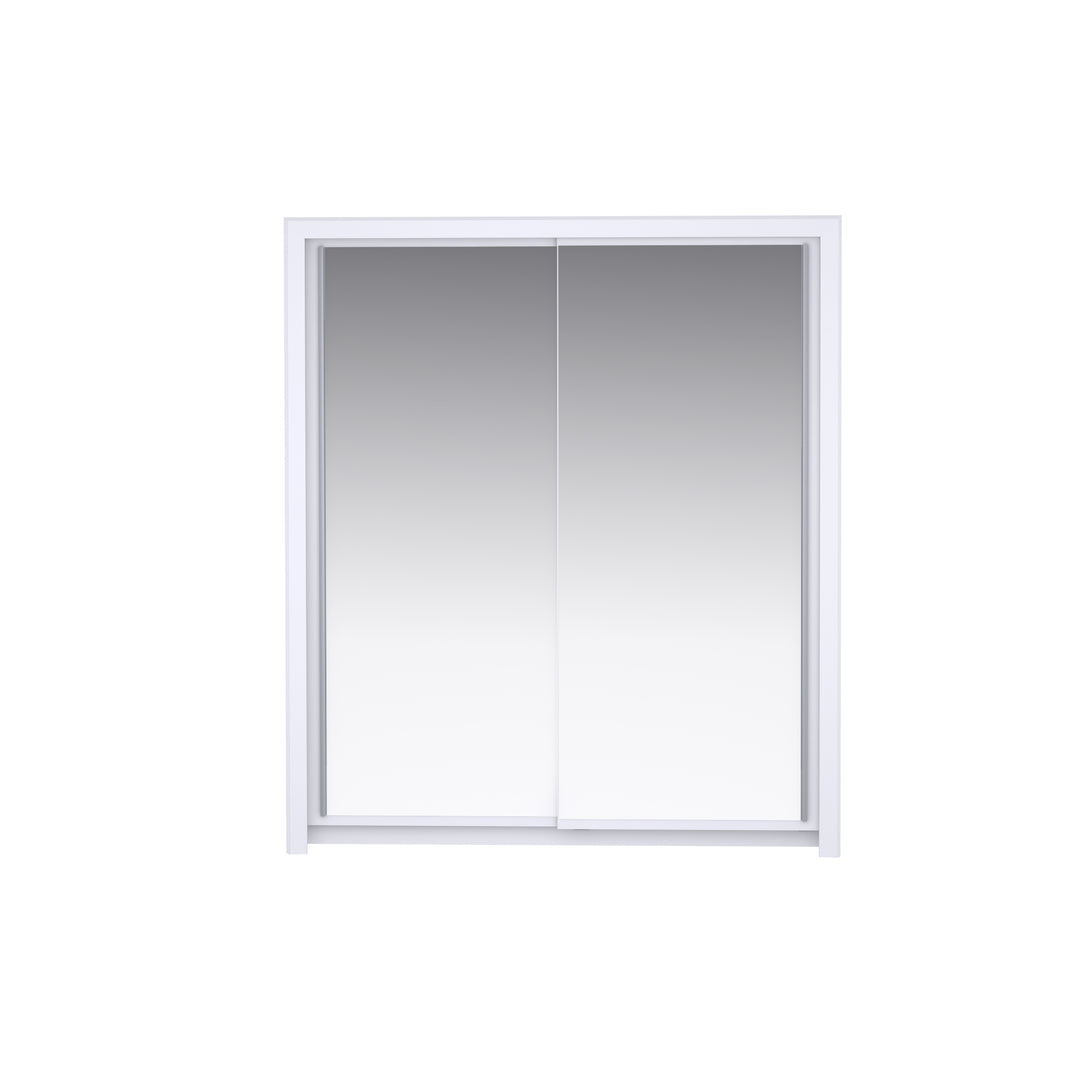 ASP - Armoire à portes coulissantes TOUCH – Blanc – Portes miroir – 182x210x62cm