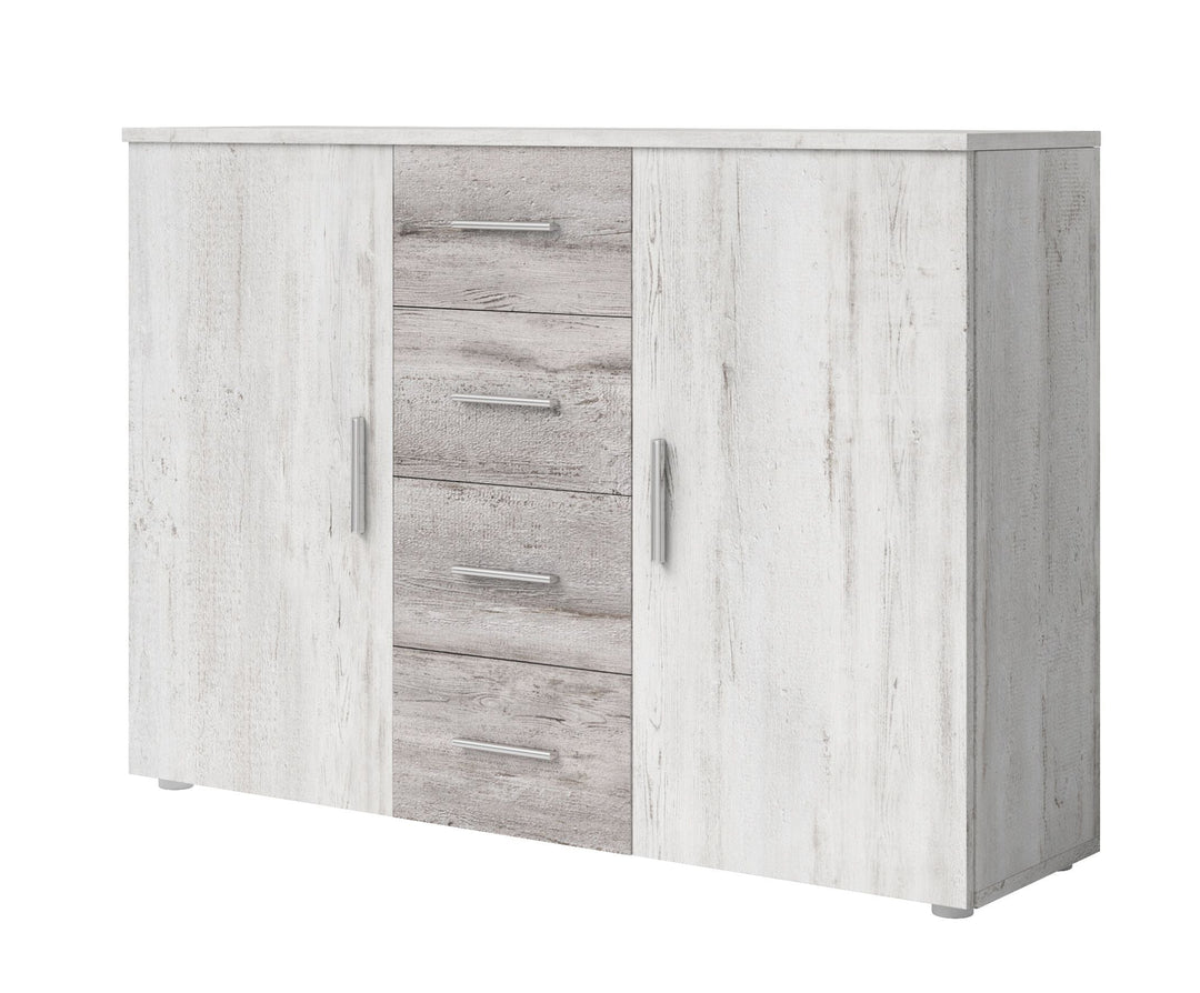 Image of Commode Vera - Grijze Eik - 132x92x38cm. ...