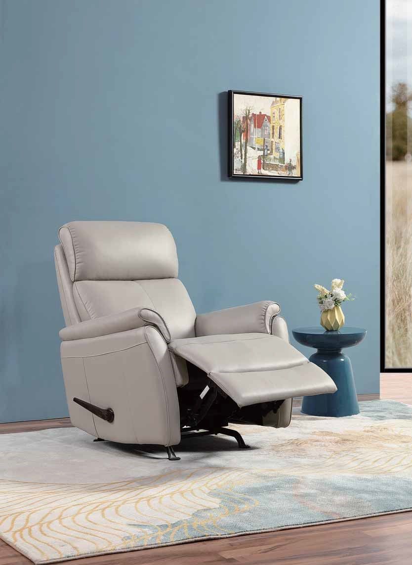 Image of 2BM - Relaxfauteuil Luda - Leder - Beige - 83x105x93cm. Nieuw in ons gamma; electrische lederen rel...