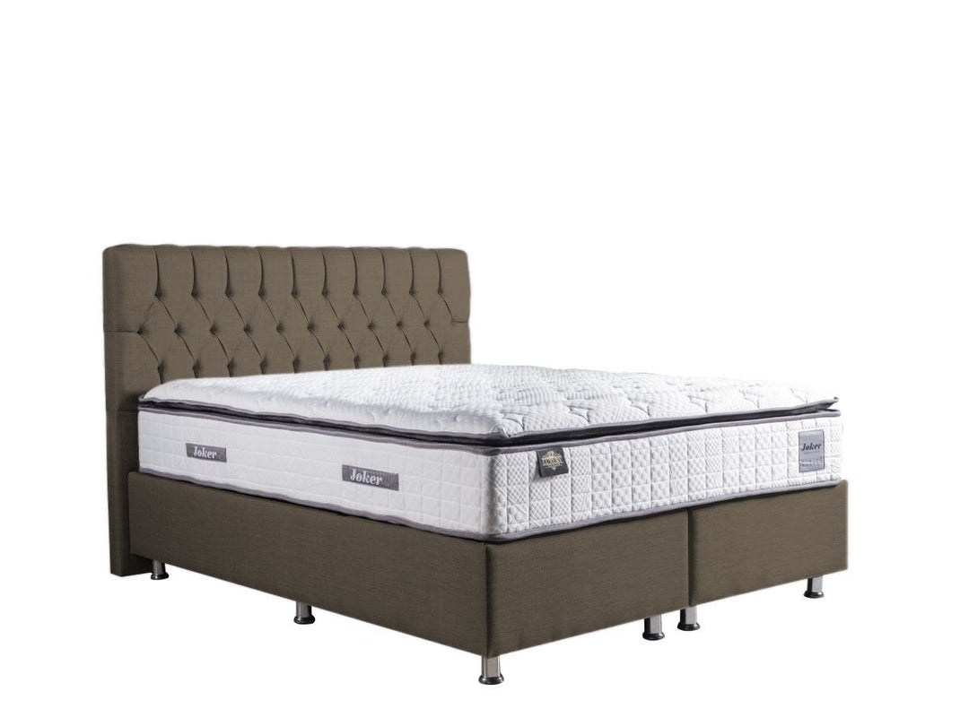 Image of Boxspring Mozart - Met opbergruimte - Stof - Antraciet Fluweel - Twee afmetingen. Deze boxspring bezorgt jouw slaapkamer extr...