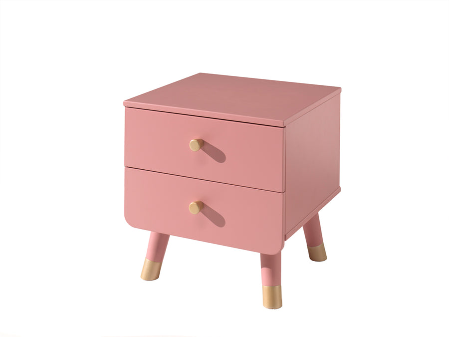 Vipack - Nachttafel Billy - BINA2213 - Roze - 432x452x400cm