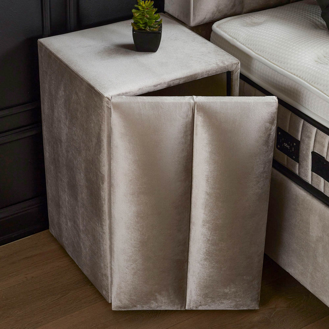 BSP - Nachtkastje Tony  - Stof Beige - 50x55x50cm