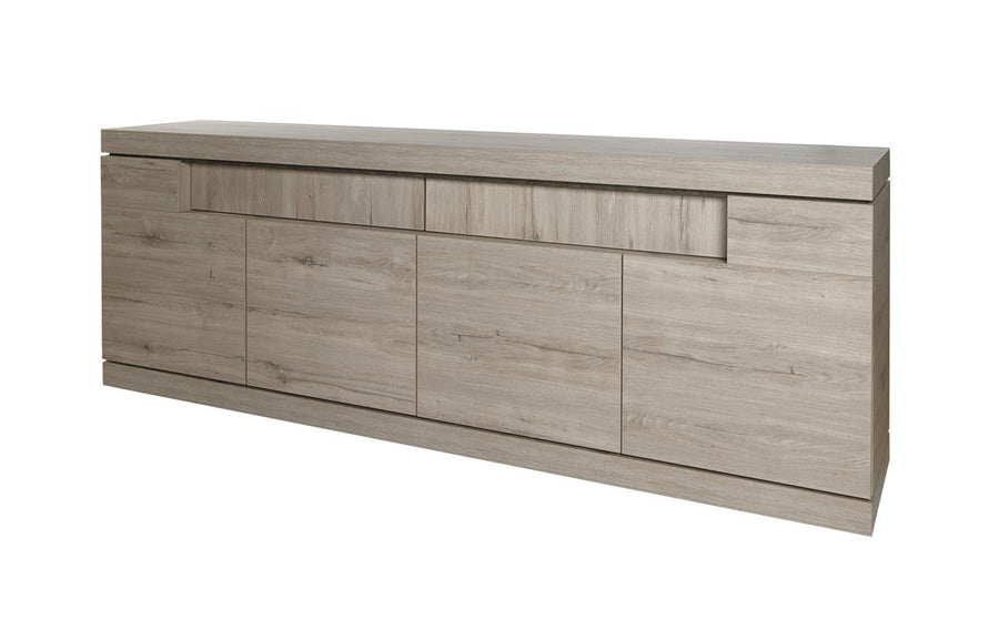 Evan - Dressoir Etna - DR1 - K542 - Millenium eik licht grijs/Marmer - 249x90x50cm