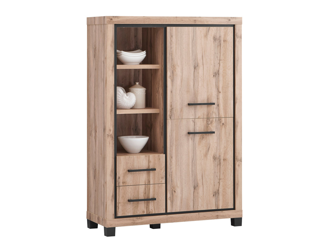 TYC - Meuble bar Opera - 2 portes et 2 tiroirs - h165xl114xp45cm