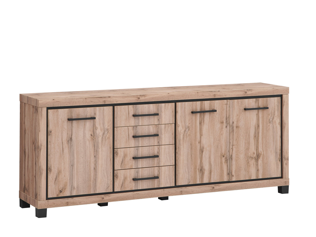 TYC - Dressoir Opera - 4 laden en 3 deuren - h90xb225xd45cm