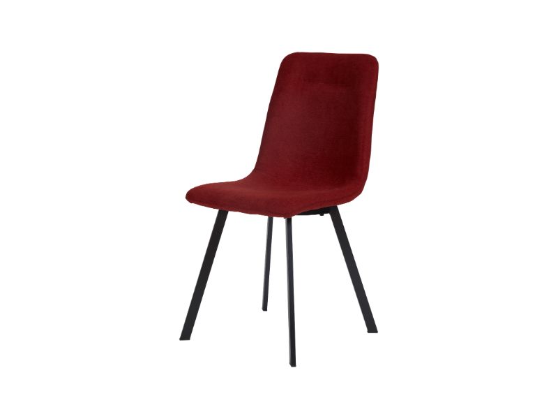 GBO - Chaise de salle à manger ST2307-4 - Tissu - Rouge - 43x43x46cm