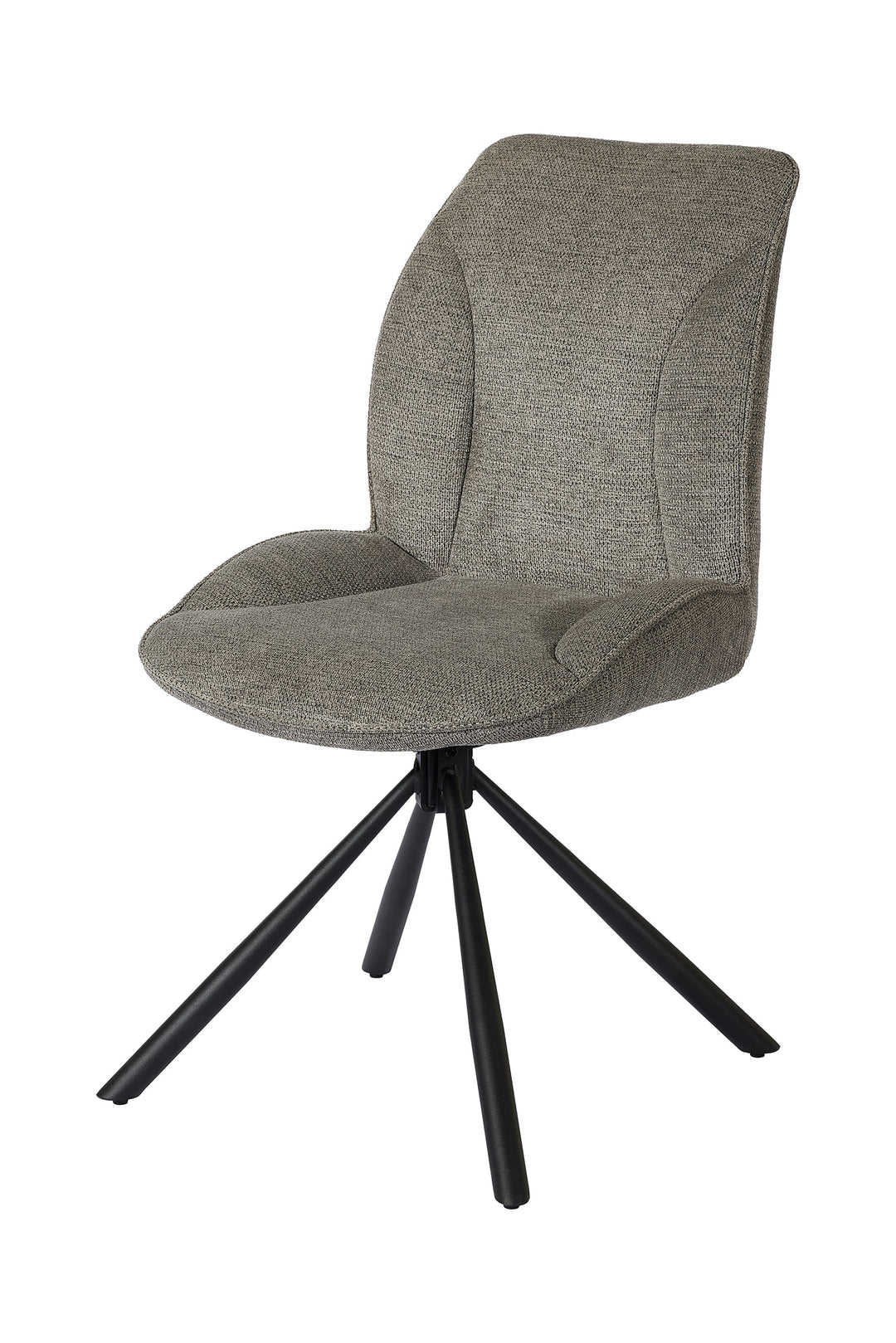 GBO - Chaise de salle à manger ST2309-2 - Tissu - Gris - 46x44x50cm