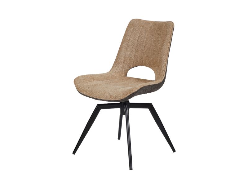 GBO - Chaise de salle à manger ST2311-2 - Tissu - Beige - 46x41x50cm