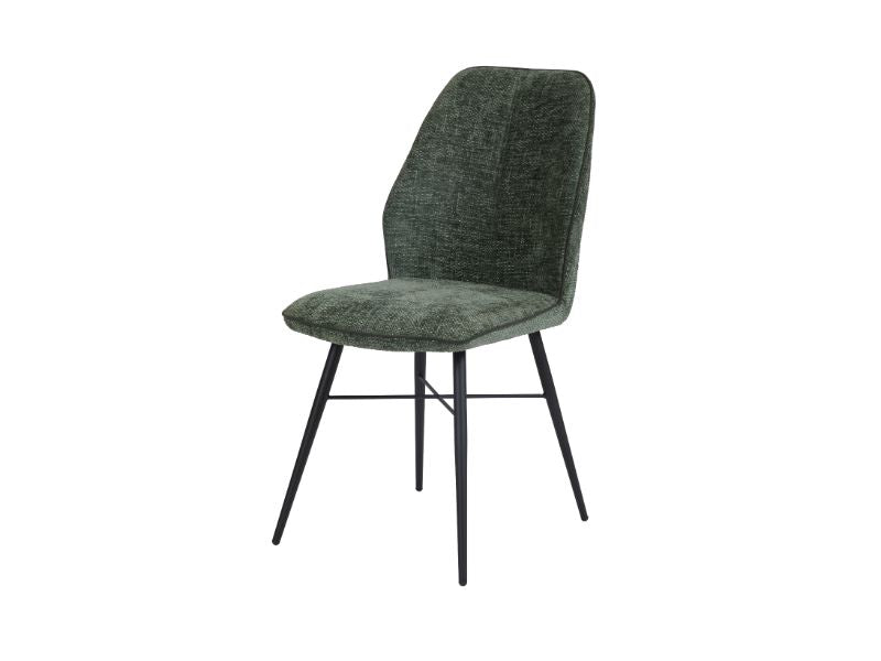 GBO - Chaise de salle à manger ST2313-2 - Tissu - Vert - 46x43x50cm