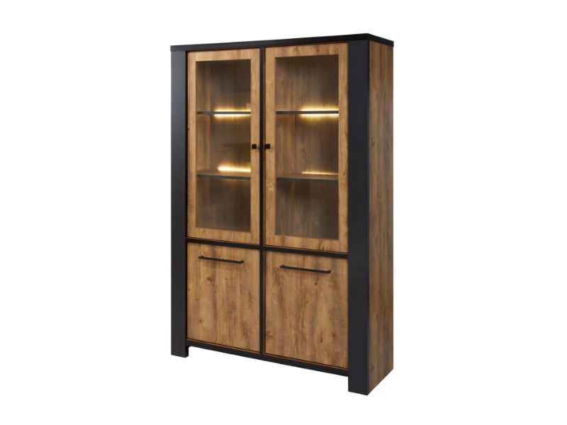 GBO - Vitrine Samuel  - Denver oak - 130x195x45cm