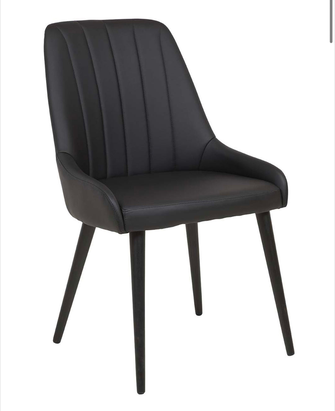 GBO - Chaise de salle à manger ST2105 - PU - Noir - 40x47x49cm