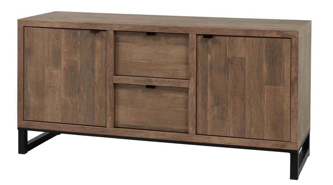 Meubar - Dressoir Jaipur  - DR8 - K671 - Old teak/Matt black  - 159x77x50cm