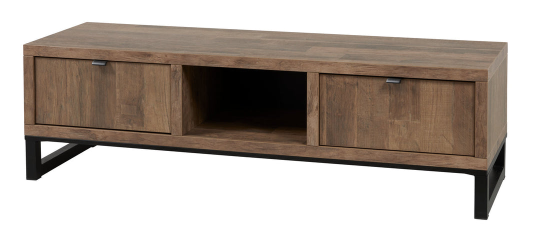 Meubar - TV-meubel  Jaipur  - TV7 - K671 - Old teak/Matt black  - 159x48x50cm