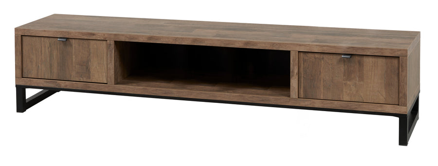 Meubar - TV-meubel  Jaipur  - TV8 - K671 - Old teak/Matt black  - 208x48x50cm