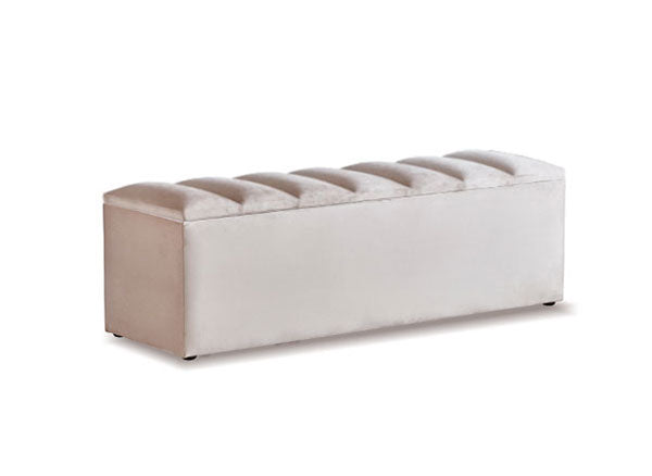 BSP - Opbergbank Rita  - Stof Beige - 140x65x50cm