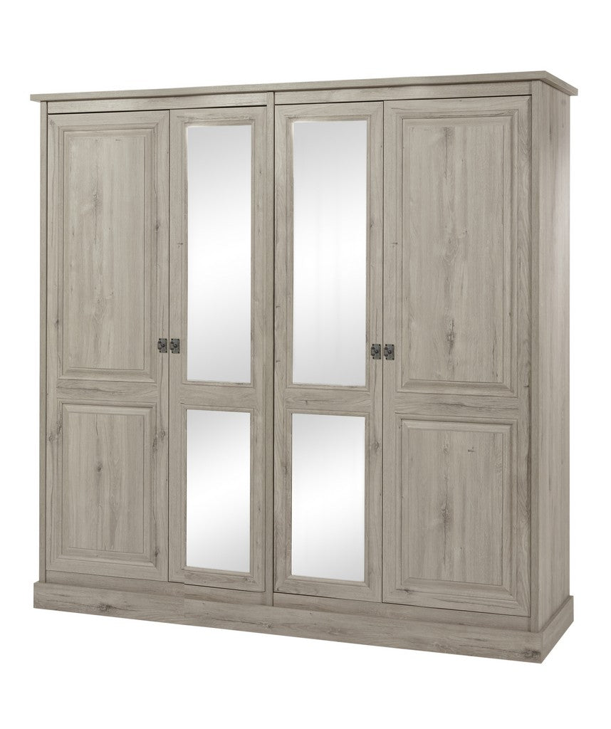 Meubar - Kleerkast Kent  - K4S2 - K540 - Millenium oak light  - 212x213x61cm