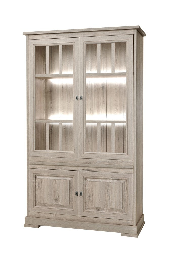 Meubar - Vitrine  Kent - V6 - K540 - Millenium oak light  - 126x211x50cm