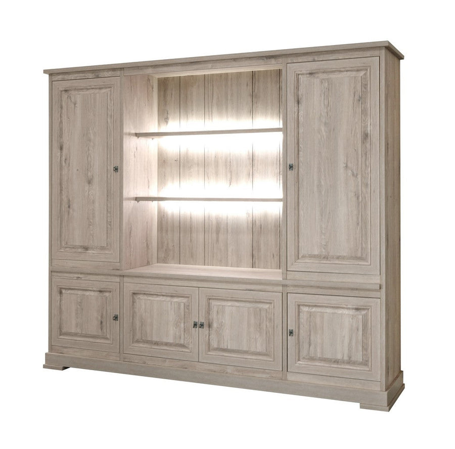 Meubar - Bibliotheek  Kent - WB6 - K540 - Millenium oak light  - 246x211x50cm