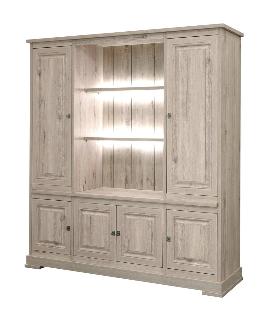 Meubar - Bibliotheek  Kent - WB8 - K540 - Millenium oak light  - 197x211x50cm