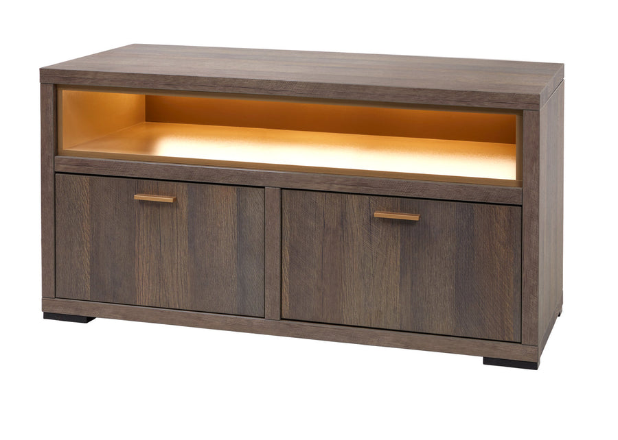 Evan - TV-Meubel Livia - TV1 - K676 - Gouden eik/Goud - 123x60x50cm