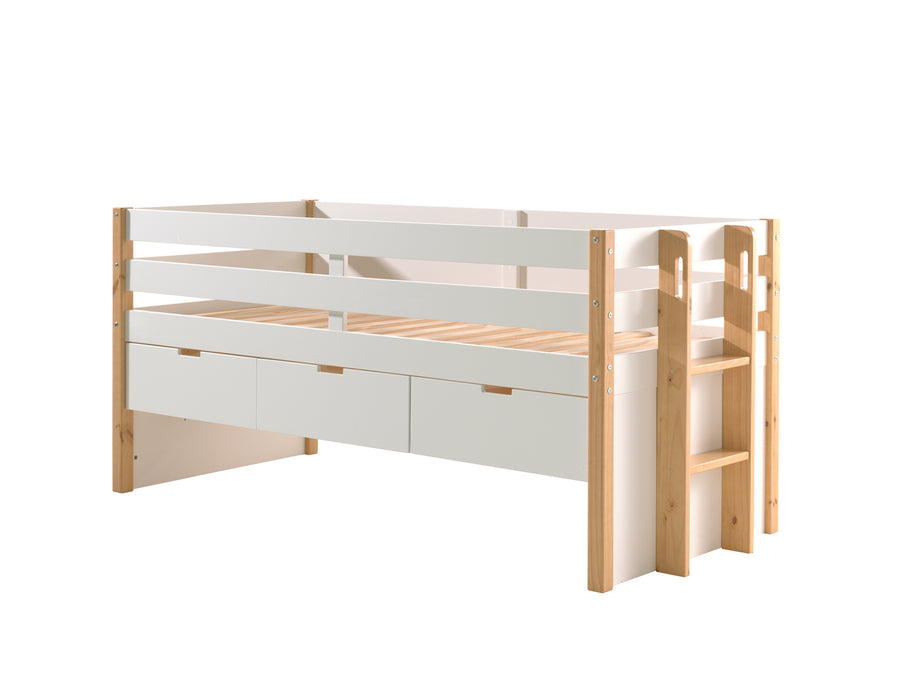 Vipack - Bed Margrit - MGKB9124 - Natuur/Wit - 2194x1000x982cm