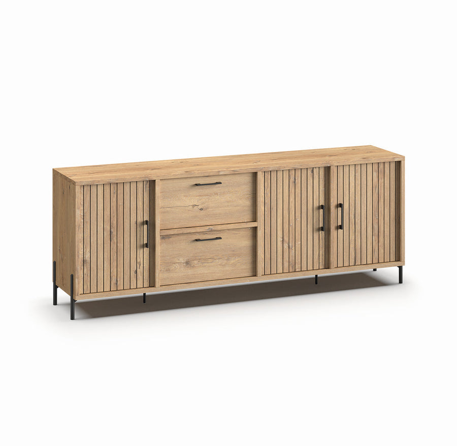 Meubar - Dressoir Moderna - DR6 - K545 - Millenium Eik - 236x87x49cm