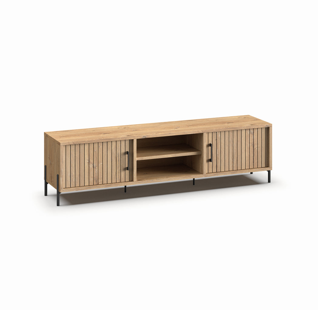 Meubar - TV-Meubel Moderna - LB7 - K545 - Millenium Eik - 218x58x49cm