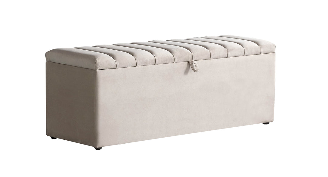 BSP - Opbergbank Doni - Stof Beige - 140x65x50cm