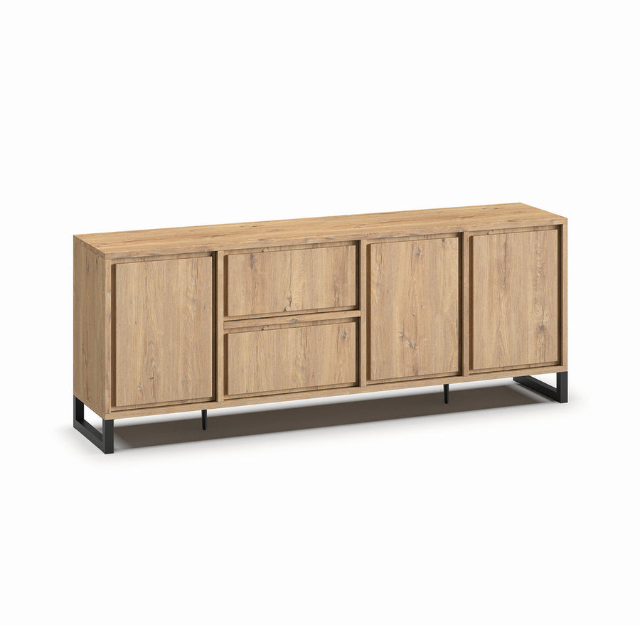 Meubar - Dressoir Natural - DR1 - K545 - Millenium Eik - 233x89x49cm