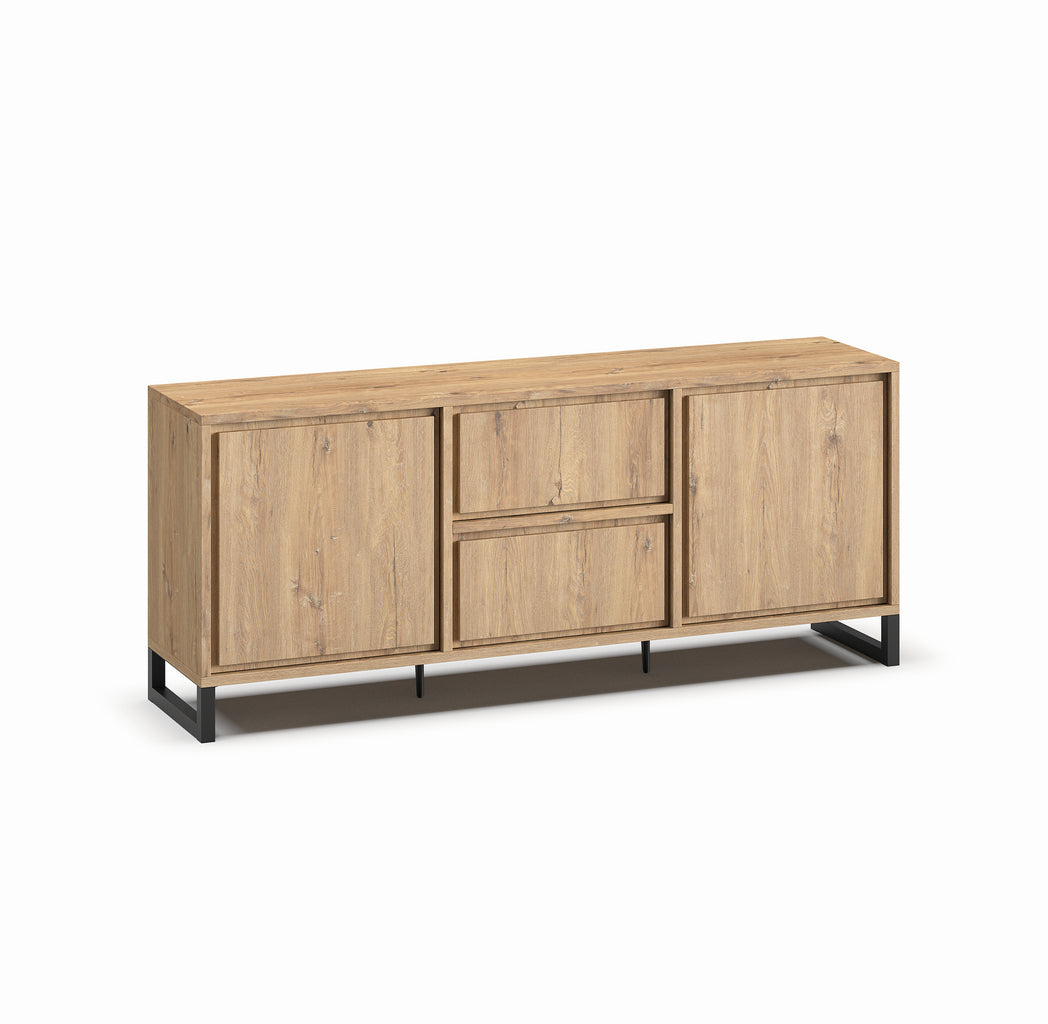 Meubar - Dressoir Natural - DR2 - K545 - Millenium Eik - 215x89x49cm