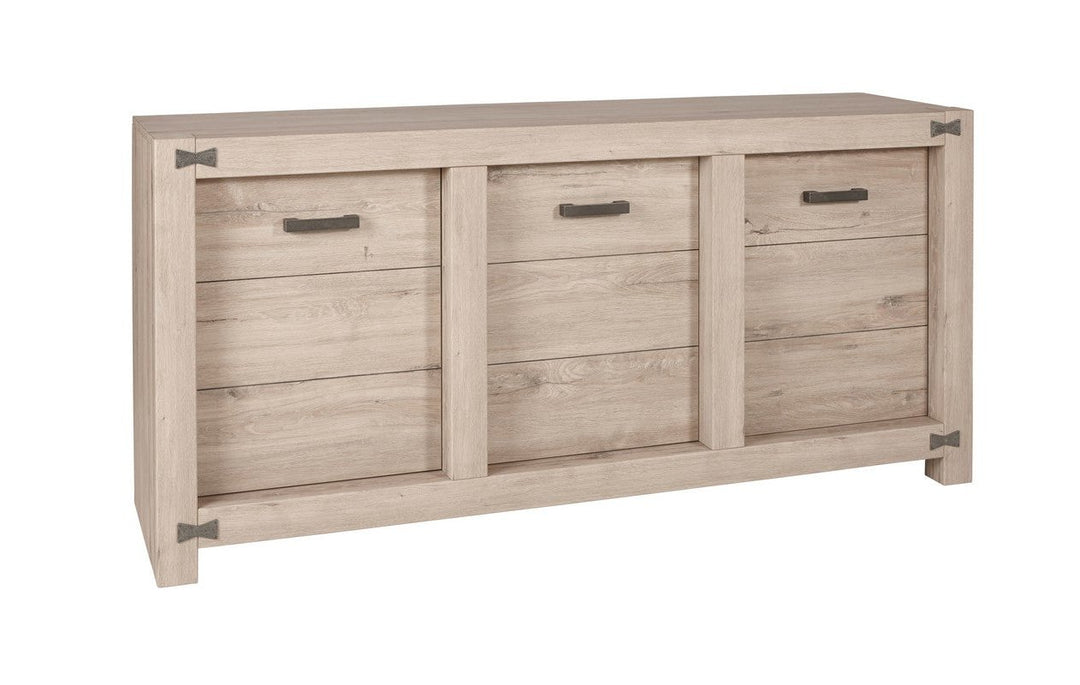 Meubar – Buffet Papillon – DR2 – Coloris bois naturel - 189 x 89 x 48 cm