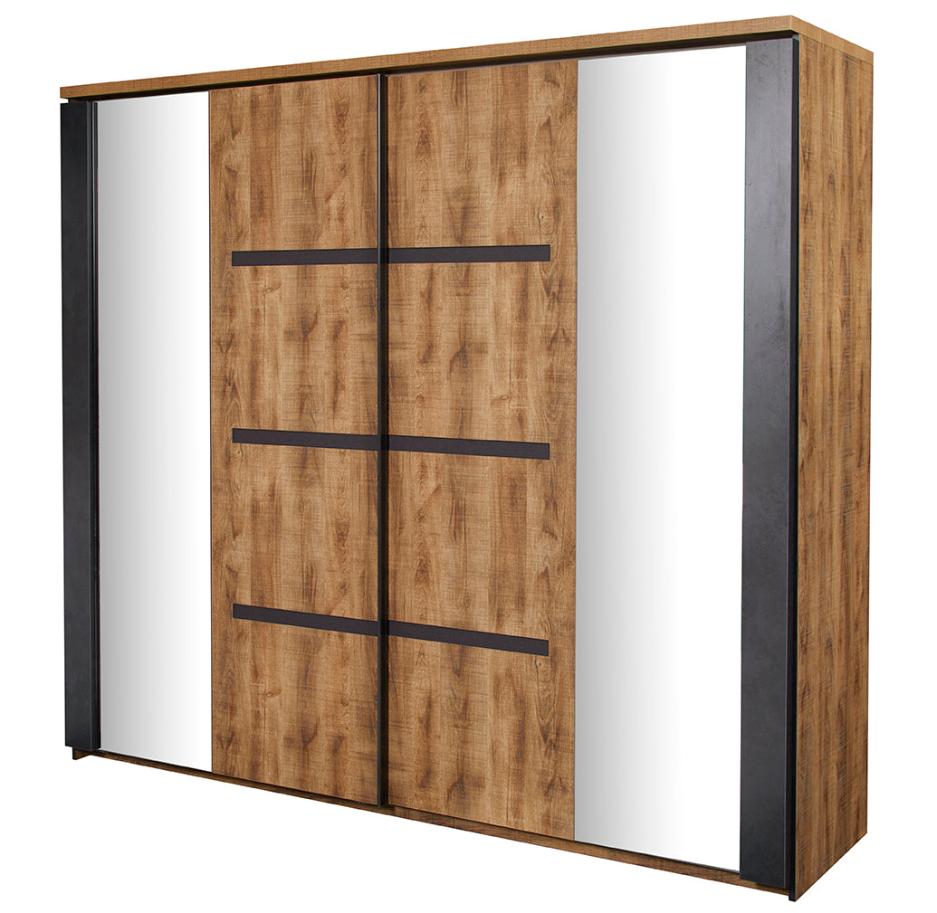 GBO - Armoire 2 portes coulissantes Pauline - Tropix - 217x221x63cm