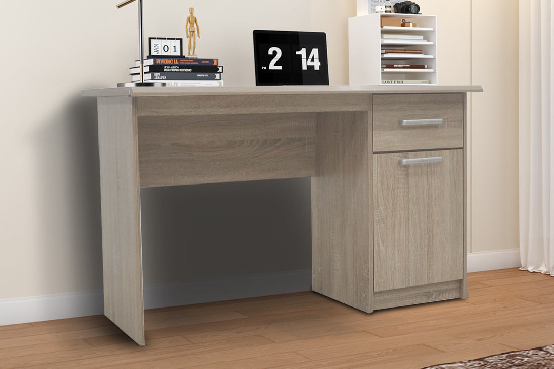 Rousseau - Bureau Milou 1 lade 1 deur Sonoma - 75x121x60 cm