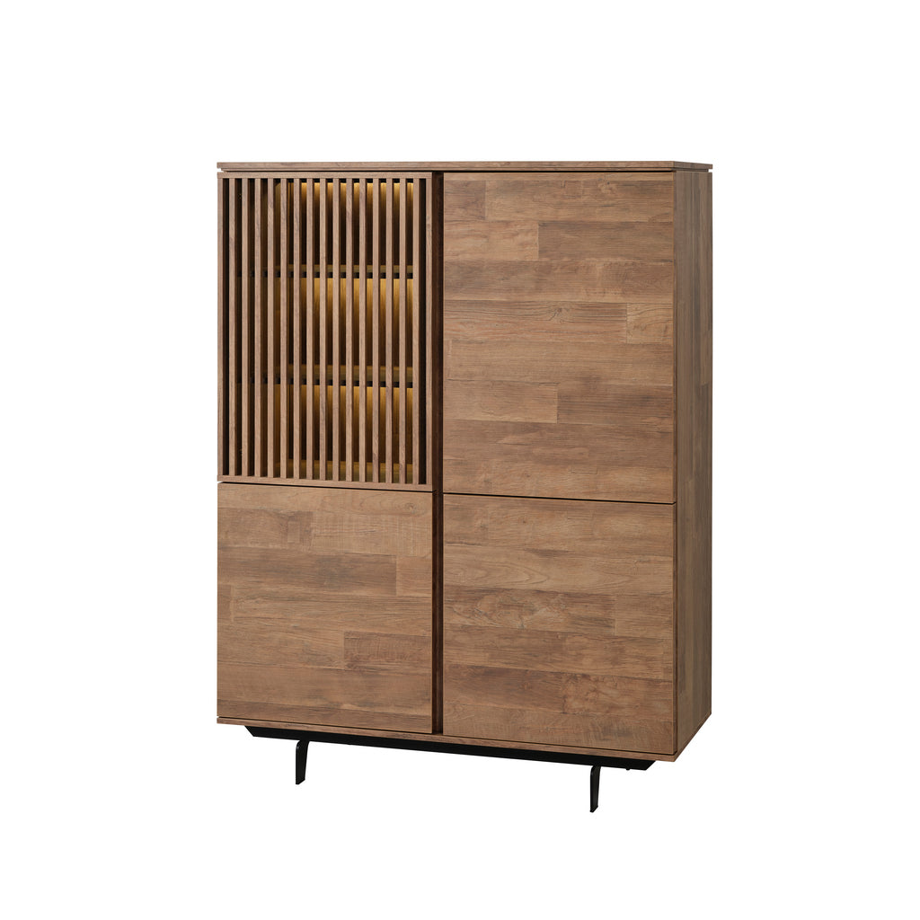 Evan - Barkast Slato - BAR1 - K670 - Oude teak - 122x163x50cm