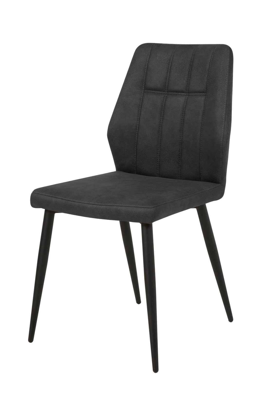 GBO - Chaise de salle à manger ST2202 - Tissu - Anthracite - 45x45x52cm