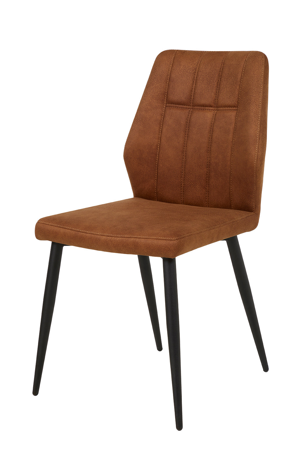 GBO - Chaise de salle à manger ST2202 - Tissu - Cognac - 45x45x52cm