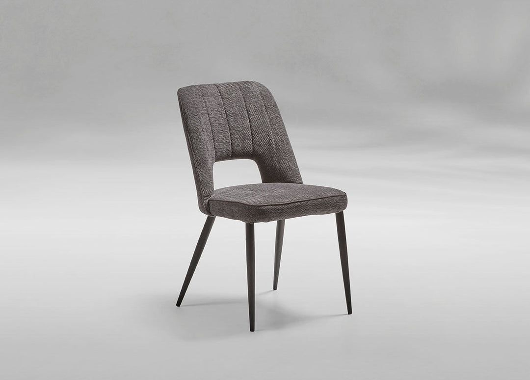 GBO - Chaise de salle à manger ST2204 - Tissu - Anthracite - 49x42x52cm