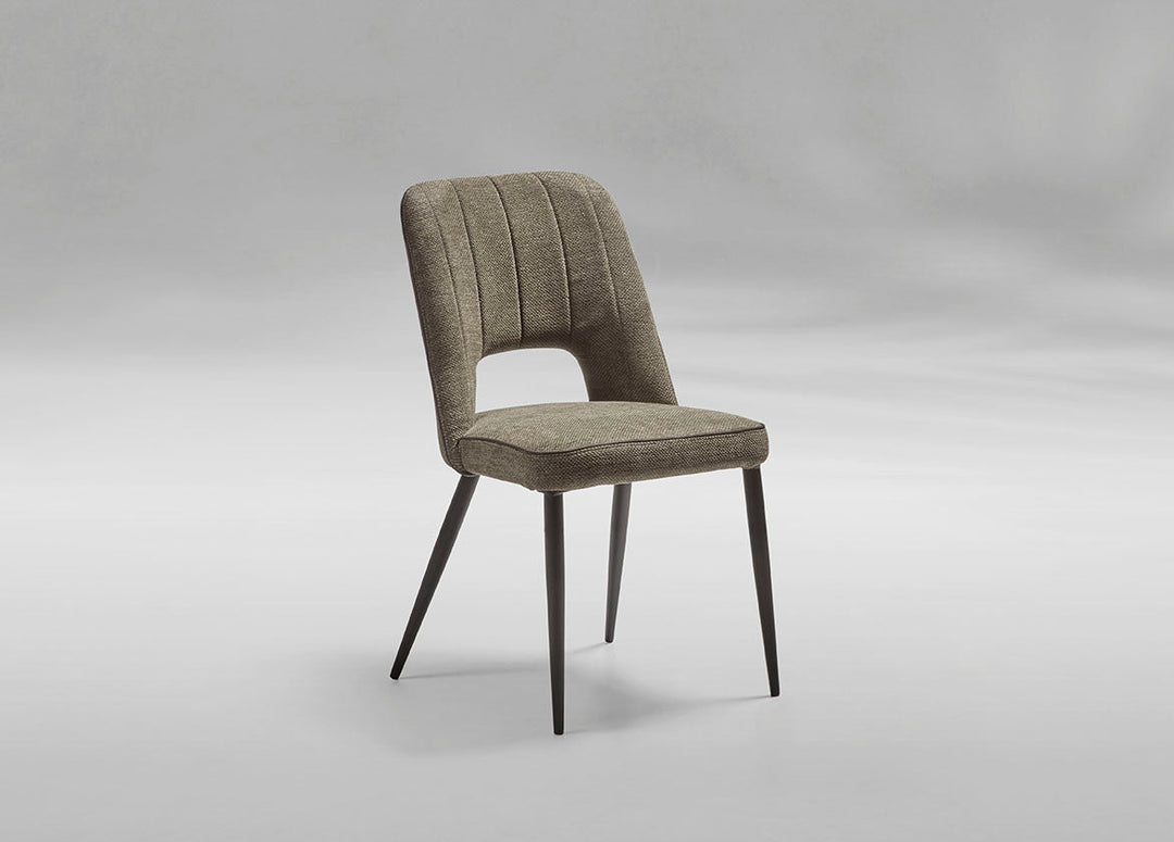 GBO - Chaise de salle à manger ST2204 - Tissu - Vert - 49x42x52cm