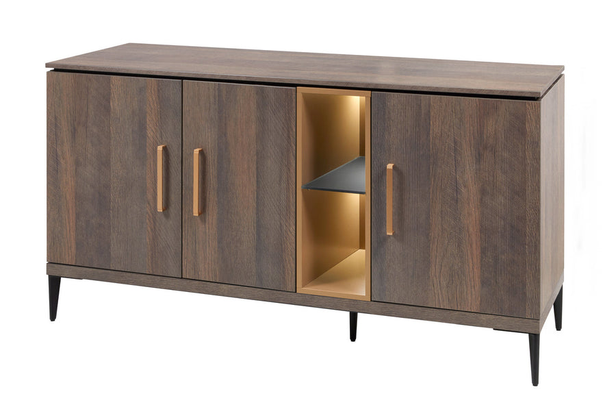 Evan - Dressoir Star - DR4 - K676 - Gouden eik/Goud - 158x84x50cm