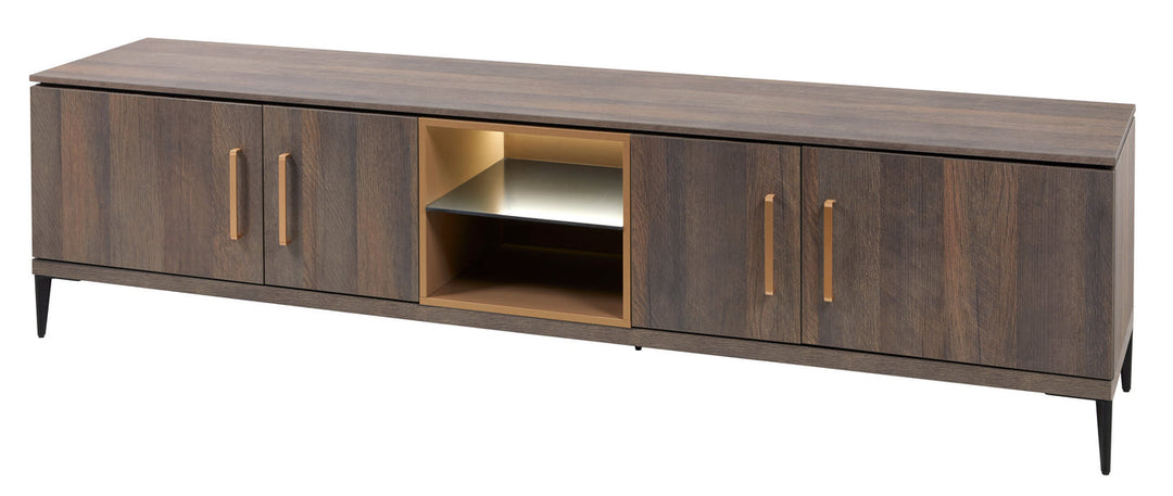 Evan - TV-Meubel Star - LB1 - K676 - Gouden eik/Goud - 245x63x50cm