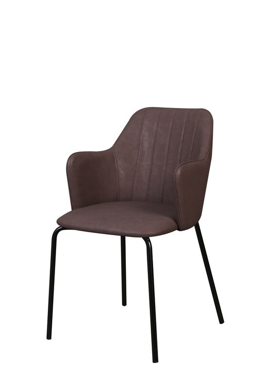 Meubar - Eetkamerstoel Flo - STFLO-K028-PU05 (min per2) - Kunstleder - Taupe - 54x85x60cm