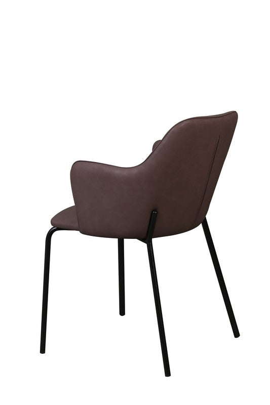 Meubar - Eetkamerstoel Flo - STFLO-K028-PU05 (min per2) - Kunstleder - Taupe - 54x85x60cm