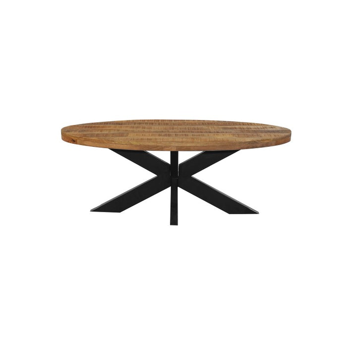 IDE - Table Basse Ovale Spider - Solide - 120x60cm