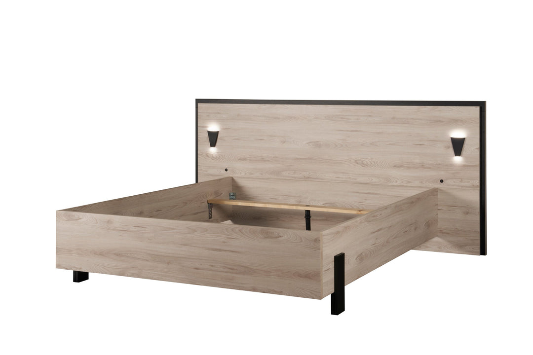 GBO - Tweepersoonsbed Sierra - Coastland oak - 180x105x200cm