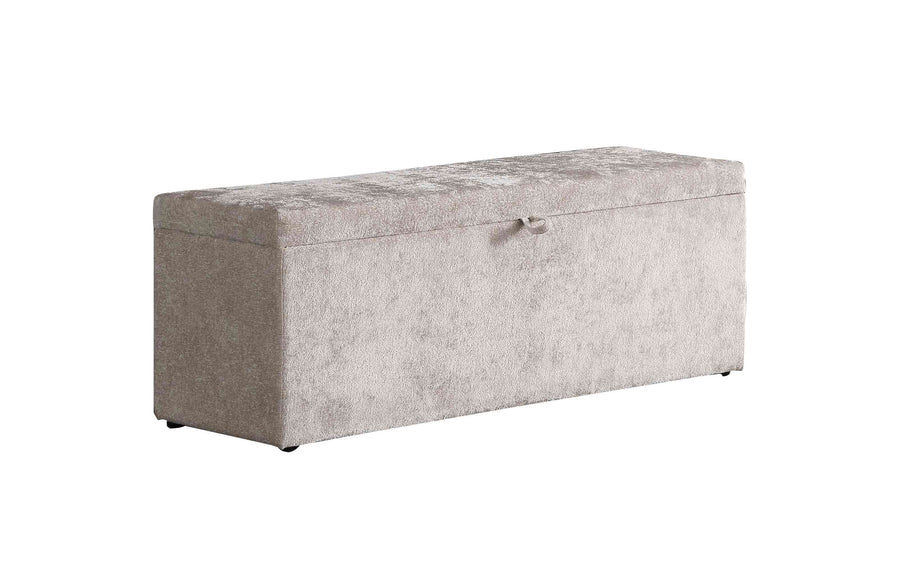 BSP - Opbergbank Emily - Stof Beige - 140x65x50cm