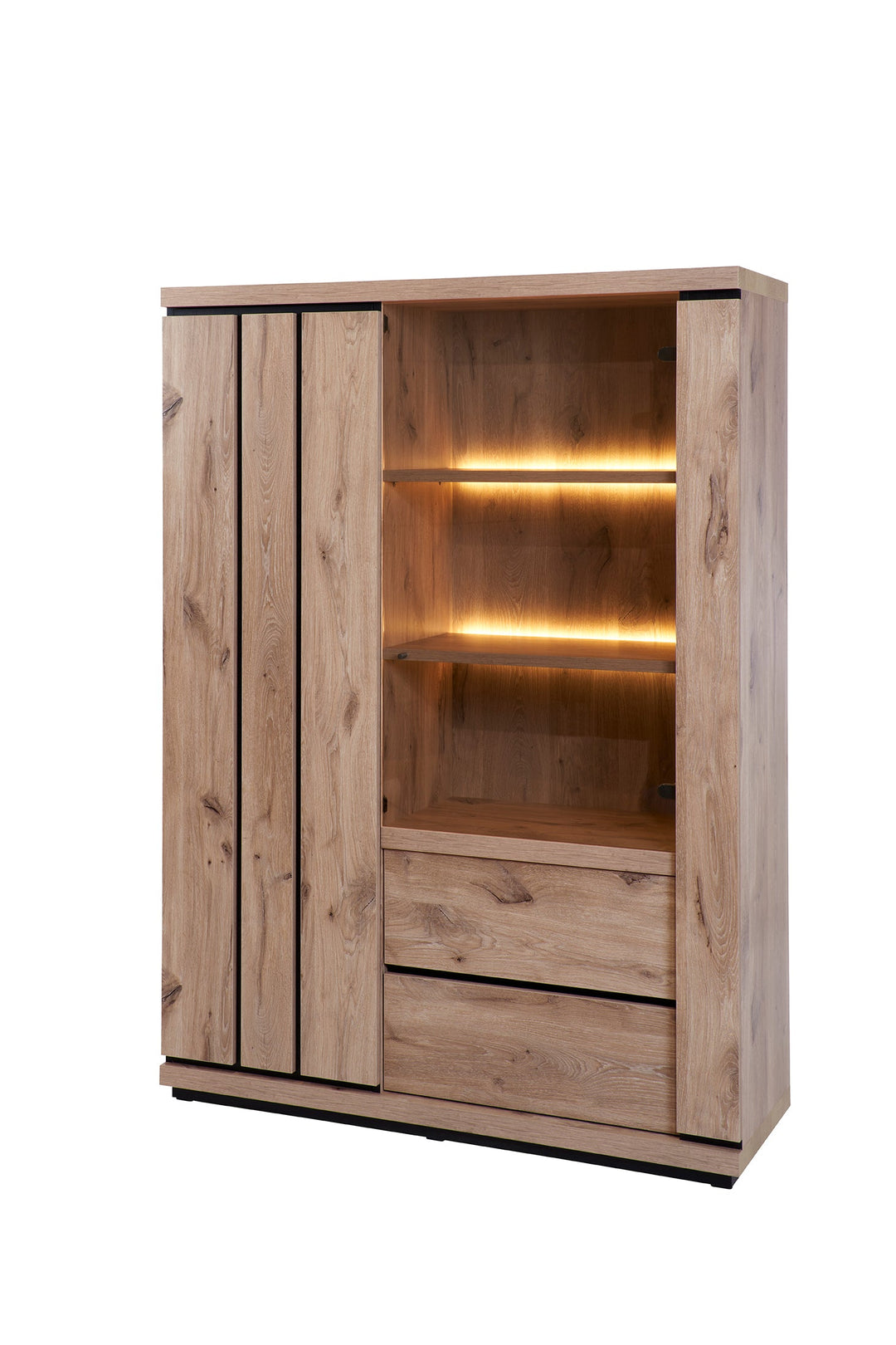 GBO - Vitrine Stefan  - Canyon oak - 130x180x45cm