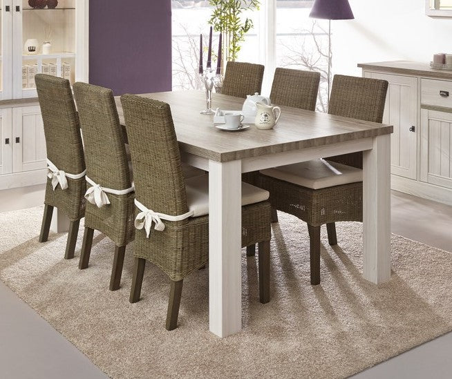 Meubar - Eettafel York - T23TL38-K465-K550 - K467/K499 - Lariks/Kristal eik licht bruin  - 225x76x100cm