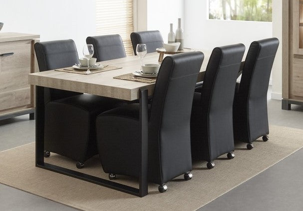 Evan - Eettafel Portofino - T17UM80-K028-K495 - Oude eik - 164x74x100cm