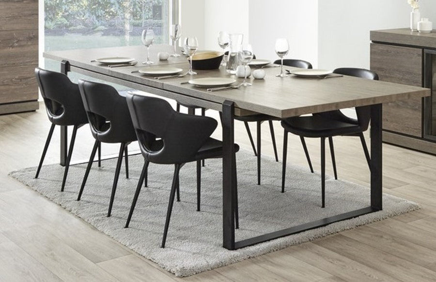 Evan - Uitschuifbare eettafel Belluno - T19UME-K028-K535 - Millenium eik donker bruin - 184x74x100cm